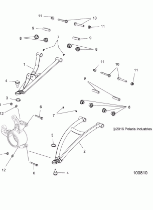 SUSPENSION FRONT A-ARMS - A17SXE95FL (100810)