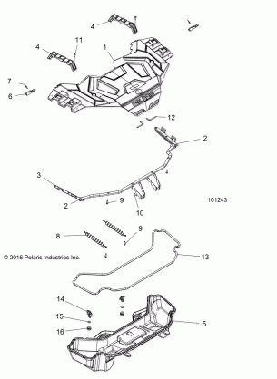 BODY FRONT RACK - A17SXS95CL (101243)