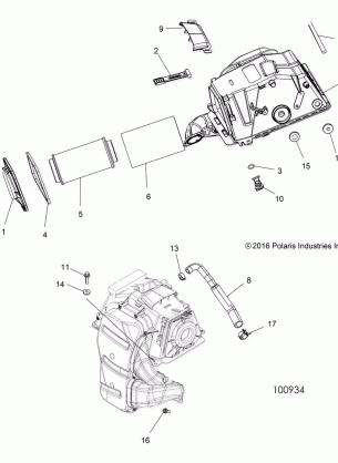 ENGINE AIR INTAKE - A17SXS95CL (100934)