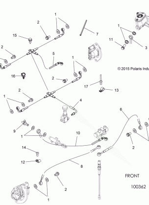 BRAKES BRAKE LINES - A17SXS95CL