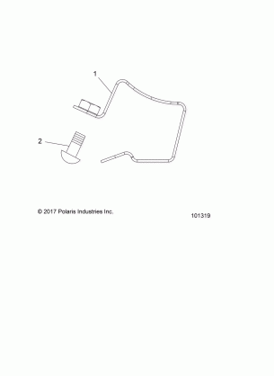 ENGINE FUEL RAIL CLAMP (FROM 2 / 3 / 2017) - A17SXS95CL (101319)