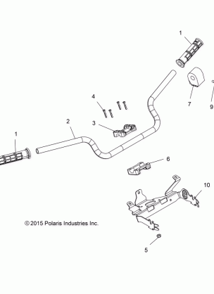 STEERING HANDLEBAR and CONTROLS - A17SXS95CL (100764)