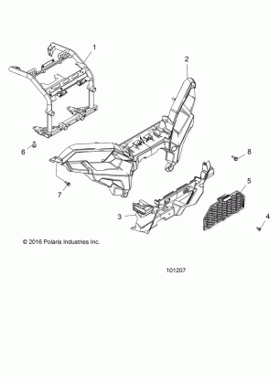 BODY FRONT BUMPER and MOUNTING - A17SXS95CL (101207)