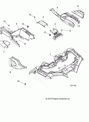 BODY FRONT CAB - A17SXS95FL (101145)