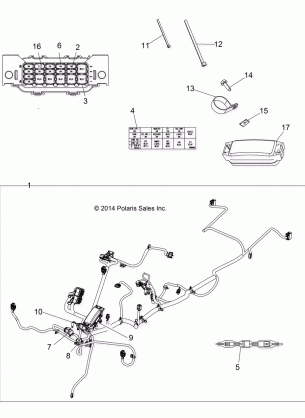 ELECTRICAL HARNESS - A17SDE57N2 / A57N2 (49ATVHARNESS15TRGMD)