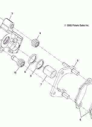 BRAKES REAR CALIPER - A17DAA57A5 (4999204069920406B10)