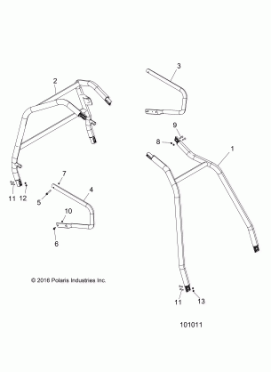 CHASSIS CAB FRAME AND SIDE BARS - A17DAA57A5 (101011)