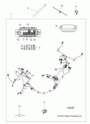 ELECTRICAL WIRE HARNESS - A17DAA57A5 (100546)