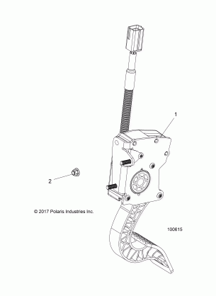 ENGINE THROTTLE PEDAL - A17DAA57A5 (100615)