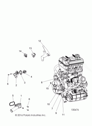 ENGINE COOLING THERMOSTAT and BYPASS - A17DCE87AU (100676)