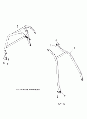 CHASSIS CAB FRAME AND SIDE BARS - A17DCE87AU (101110)