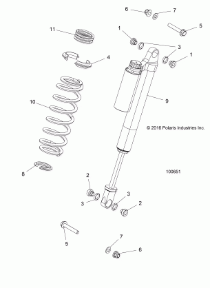 SUSPENSION FRONT SHOCK MOUNTING - A17DCE87AU (100651)