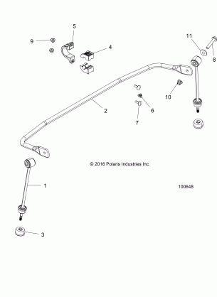 SUSPENSION STABILIZER BAR REAR - A17DCE87AU (100648)