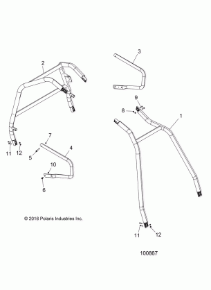 CHASSIS CAB FRAME AND SIDE BARS - A17DAH57A5 (100867)