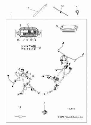 ELECTRICAL WIRE HARNESS - A17DAH57A5 (100546)