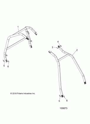 CHASSIS CAB FRAME AND SIDE BARS - A17DCE87AU (100673)