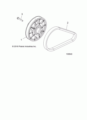 DRIVE TRAIN CLUTCH SECONDARY - A17DCE87AU (100640)