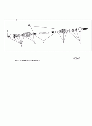 DRIVE TRAIN FRONT HALF SHAFT - A17DCE87AU (100647)