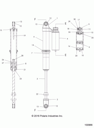 SUSPENSION FRONT SHOCK - A17DCE87AU (100966)