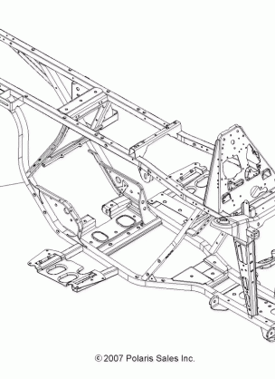 CHASSIS FRAME - A08BA32AA (49ATVFRAME08TB)