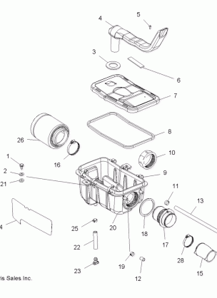 ENGINE AIR INTAKE SYSTEM - A08BA32AA (49ATVAIRBOX08TB)