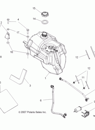 BODY FUEL TANK ASM. - A08DN76FC (49ATVFUEL08SPTRG800I)