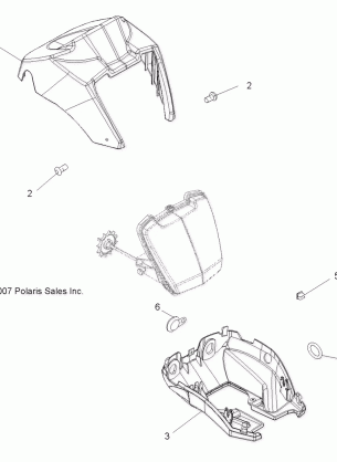 BODY HEADLIGHT POD - A08DN76FC (49ATVHEADLIGHT08SP500EFI)