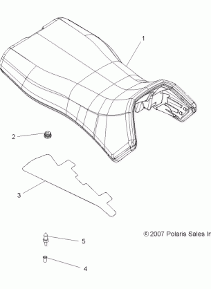 BODY OPERATOR SEAT - A08DN76FC (49ATVSEAT08SPTRG500)