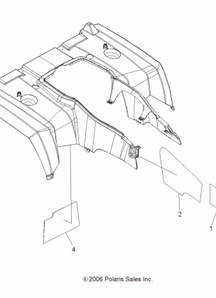 BODY REAR CAB FOIL - A08DN76FC (49ATVCABFOIL08SPTRG500)