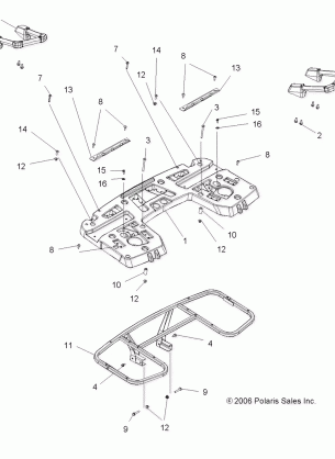 BODY REAR RACK ASM. - A08DN76FC (49ATVRACKMTG08SPTRG500)