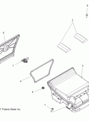 BODY REAR STORAGE BOX - A08DN76FC (49ATVSTORAGERR08SPTRG500)