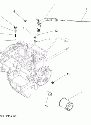 ENGINE DIPSTICK and OIL FILTER - A08DN76FC (49ATVDIPSTICK08SP800EFI)