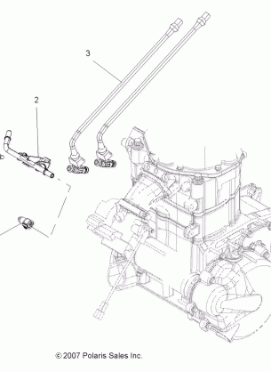 ENGINE FUEL INJECTOR - A08DN76FC (49ATVFUELINJECT08SPX27)