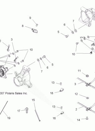 BRAKES REAR BRAKE LINES - A08DN76FC (49ATVBRAKELINERR08SPTRG800I)