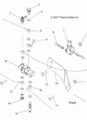 BRAKES VALVE SYSTEM - A08DN76FC (49ATVBRAKEVALVE08SPTRG800I)