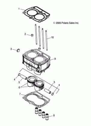 ENGINE PISTON and CYLINDER - A08DN76FC (4999200299920029D08)