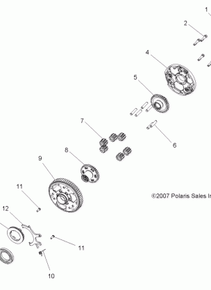 DRIVE TRAIN DIFFERENTIAL - A08DN76FC (49ATVTRANSMISSION08SPX25)