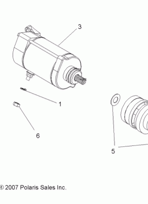 ENGINE STARTING MOTOR - A08DN76FC (49ATVSTARTER08SP800EFI)