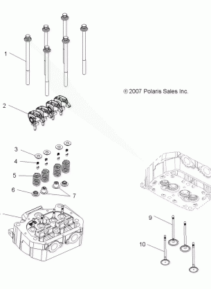 ENGINE VALVES - A08DN76FC (49ATVAIRINTAKE08SPTRG800)