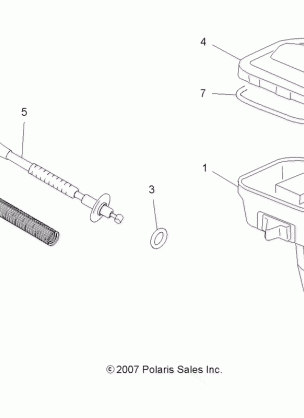 STEERING CONTROLS and THROTTLE - A08DN76FC (49ATVCONTROLS08X2500QUAD)