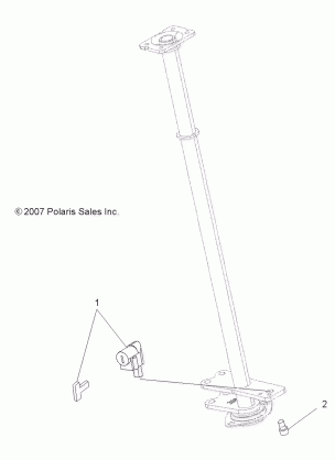 STEERING STEERING POST LOCK - A08DN76FC (49ATVSTEERINGLOCK08X2500QUAD)