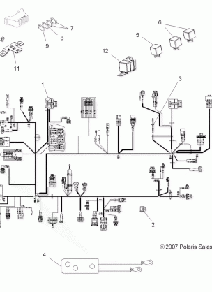 ELECTRICAL HARNESSES - A08DN76FC (49ATVHARNESS08SPTRG800I)