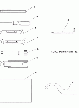 TOOLS TOOL KIT - A08DN76FC (49ATVTOOL08SPX25)