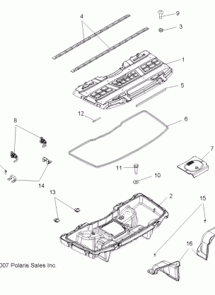 BODY FRONT STORAGE BOX - A08DN76FC (49ATVSTORAGE08X2500QUAD)