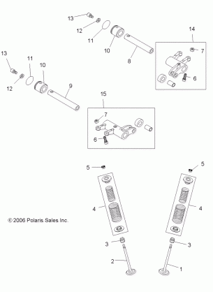 ENGINE VALVE DRIVE - A08GP52AA (49ATVVALVE07OUT525)