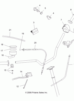 STEERING CONTROLS and INDICATOR - A08GP52AA (49ATVCONTROLS07OUT525)