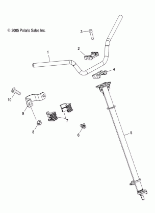 STEERING POST and HANDLEBAR - A08GP52AA (4999201899920189B02)