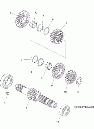 DRIVE TRAIN TRANSMISSION - A08GP52AA (49ATVTRANSMISSION07OUT525)