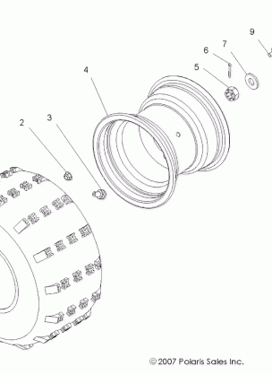 WHEELS REAR - A08GP52AA (49ATVWHEELREAR08OUT525)