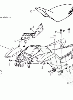 BODY CAB and SEAT - A08KA05AB / AD (49ATVCAB07PRED50)